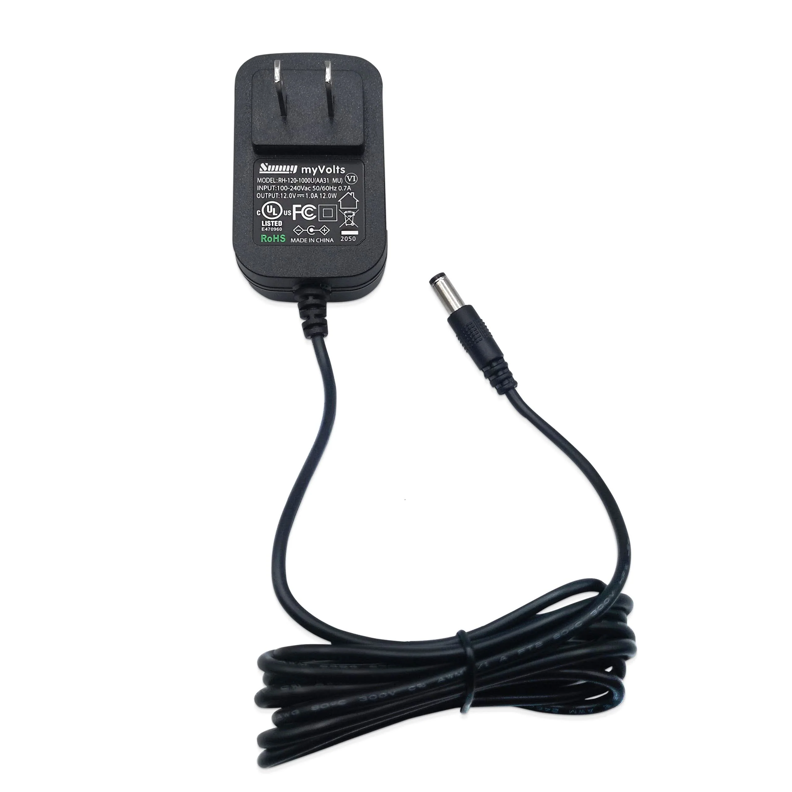 MyVolts 12V Power Supply Adaptor Compatible with Blackmagic Design SDI to HDMI Mini Converter - US Plug Standard PSU - Image 2