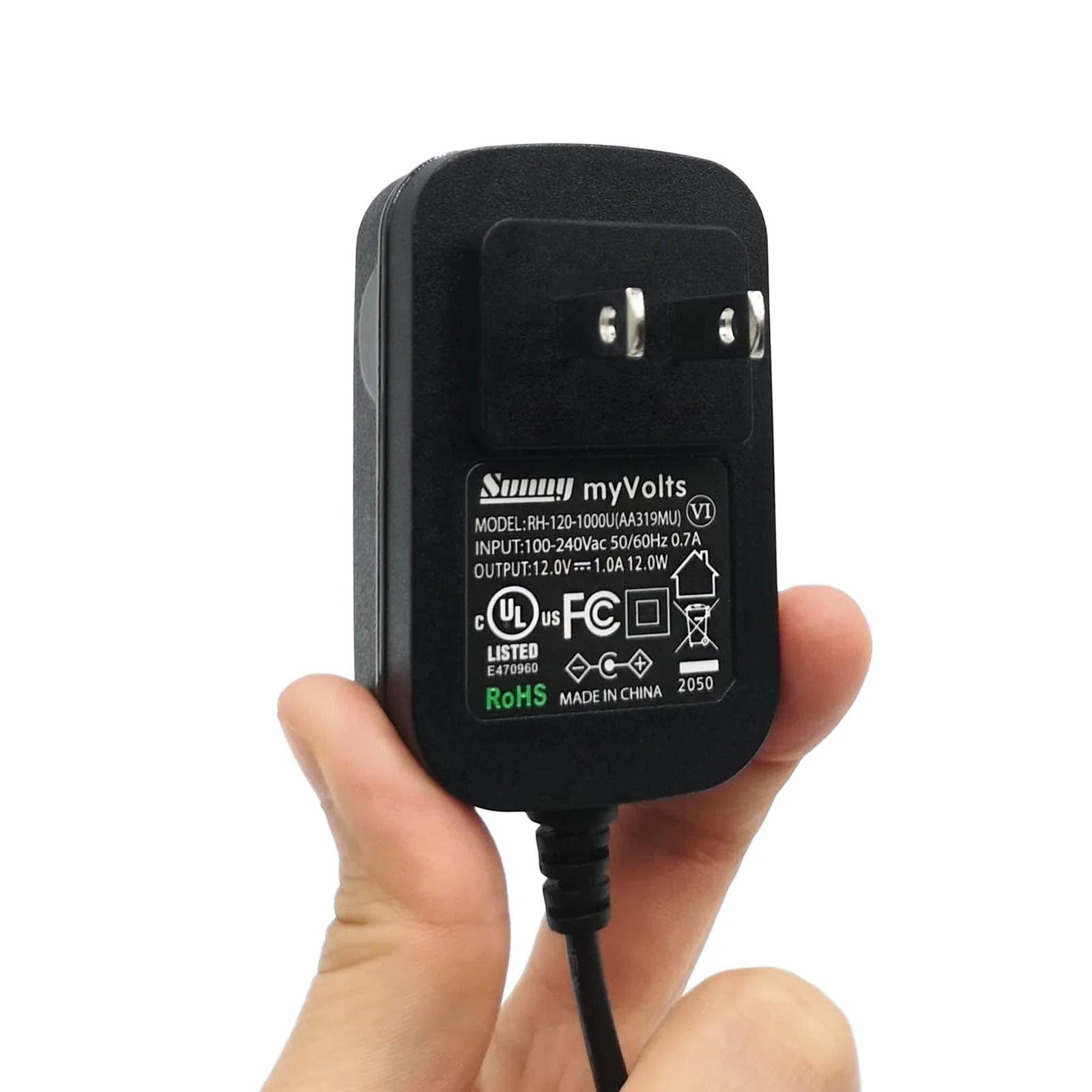 MyVolts 12V Power Supply Adaptor Compatible with Blackmagic Design SDI to HDMI Mini Converter - US Plug Standard PSU - Image 4