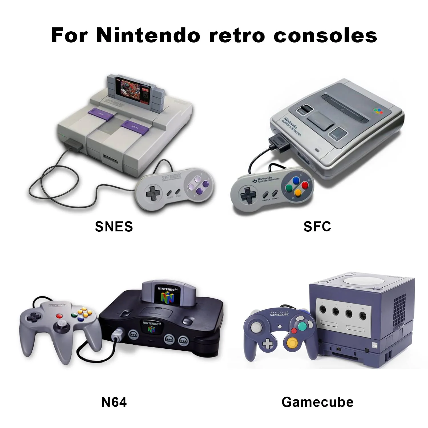 N64 to HDMI Converter Adapter Support 16:9/4:3 Conversion, HDMI Link Cable for N64 /SNES/NGC/SFC（Plug and Play） N64 Adapter - Image 2