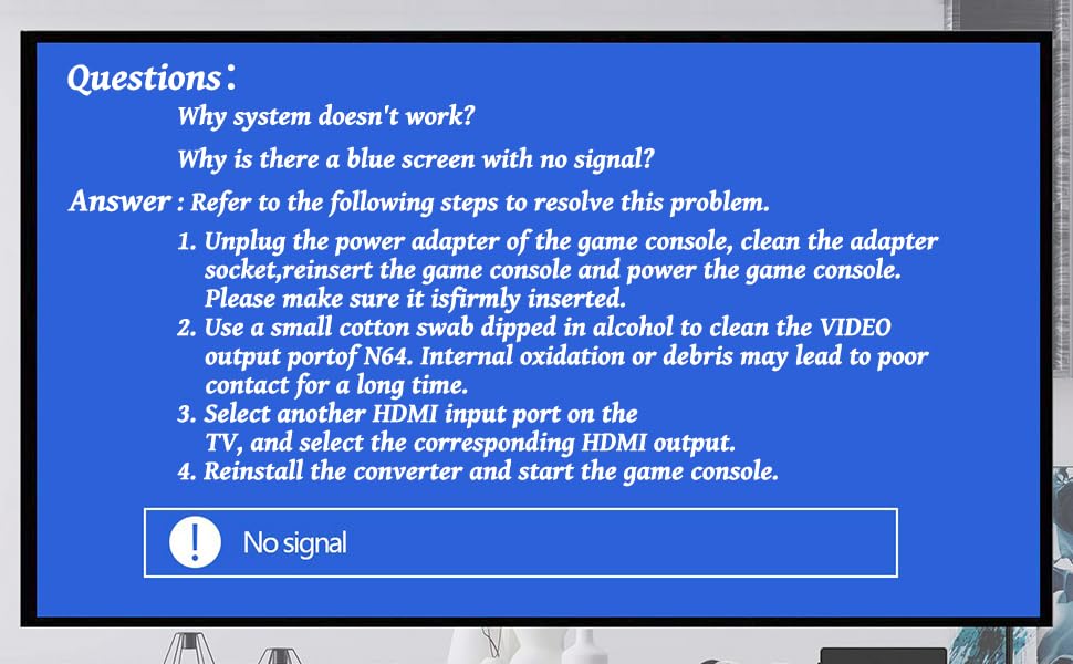 N64 to HDMI Converter Adapter Support 16:9/4:3 Conversion, HDMI Link Cable for N64 /SNES/NGC/SFC（Plug and Play） N64 Adapter - Image 4