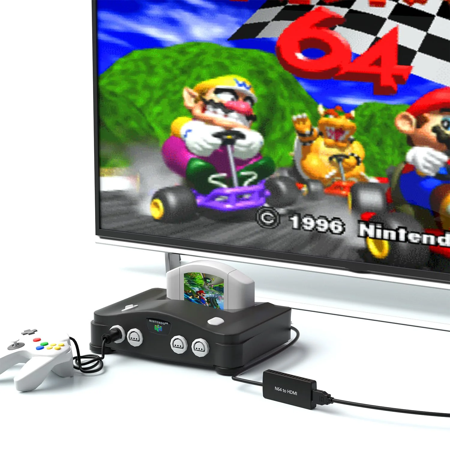 N64 to HDMI Converter Adapter Support 16:9/4:3 Conversion, HDMI Link Cable for N64 /SNES/NGC/SFC（Plug and Play） N64 Adapter - Image 7