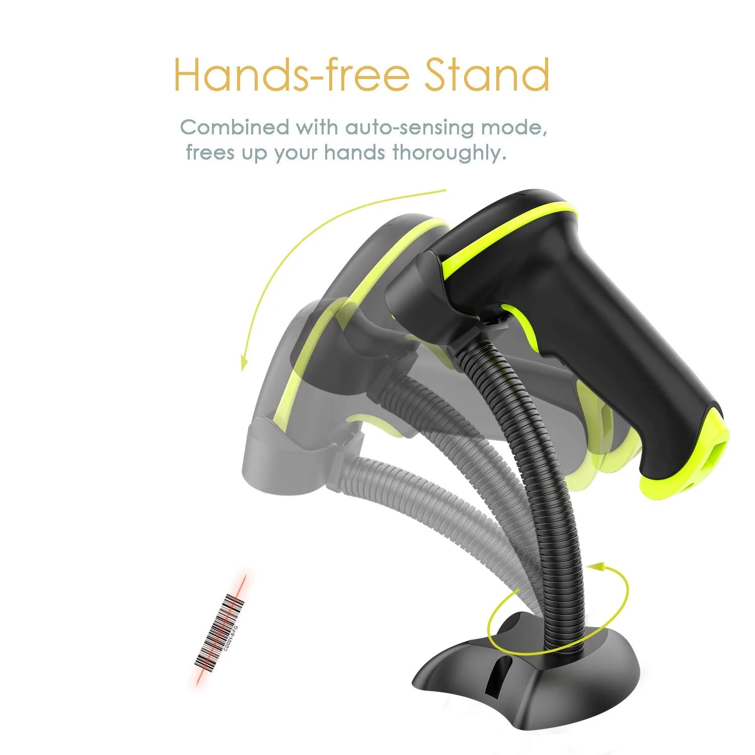 NADAMOO Wireless Barcode Scanner Compatible with Bluetooth, USB 1D Bar Code Reader for Inventory Management, Work with Windows/Mac OS/Linux Computer, Made for iPhone, iPad, and Android - Image 6