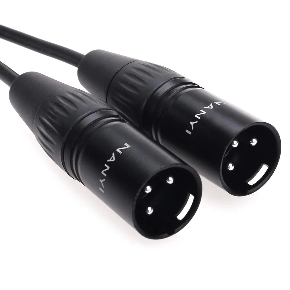 NANYI 2pcs Microphone Cable, 3-pin XLR Male-to-Male Microphone Cable, DMX Cable Patch Cord, Oxygen-Free Copper, 10 feet /3 Meters - Image 3