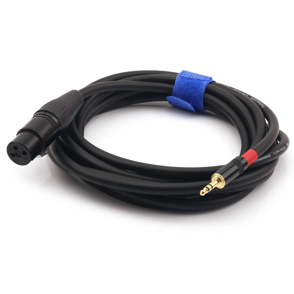 NANYI 3.5mm (1/8 Inch) TRS Stereo Male to XLR Female Interconnect Audio Microphone Cable, Suitable for iPod, Mobile Phone, Active Speakers, Stage, DJ, Studio Audio Console, (10M(32FT)) 10M(32FT) - Image 2