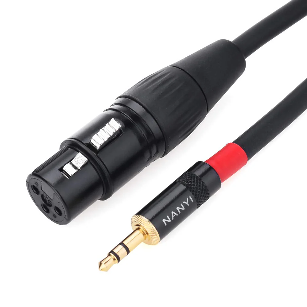 NANYI 3.5mm (1/8 Inch) TRS Stereo Male to XLR Female Interconnect Audio Microphone Cable, Suitable for iPod, Mobile Phone, Active Speakers, Stage, DJ, Studio Audio Console, (10M(32FT)) 10M(32FT) - Image 6