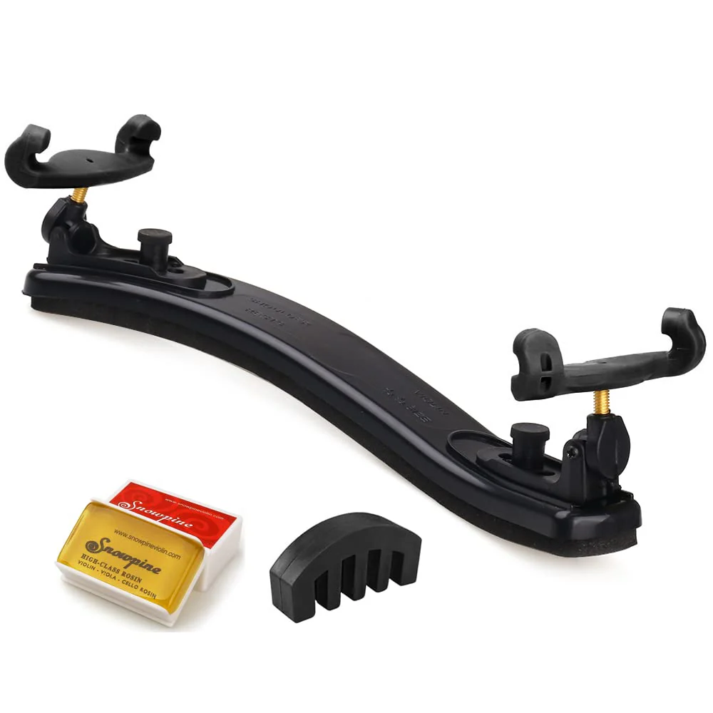 NANYI 4/4 Violin Shoulder Rest Collapsible Adjustable 3/4 Size Violin niversal Type Violin Parts soft Safety Easy to use, High strength sponge (Black) mute and rosin. - Image 2