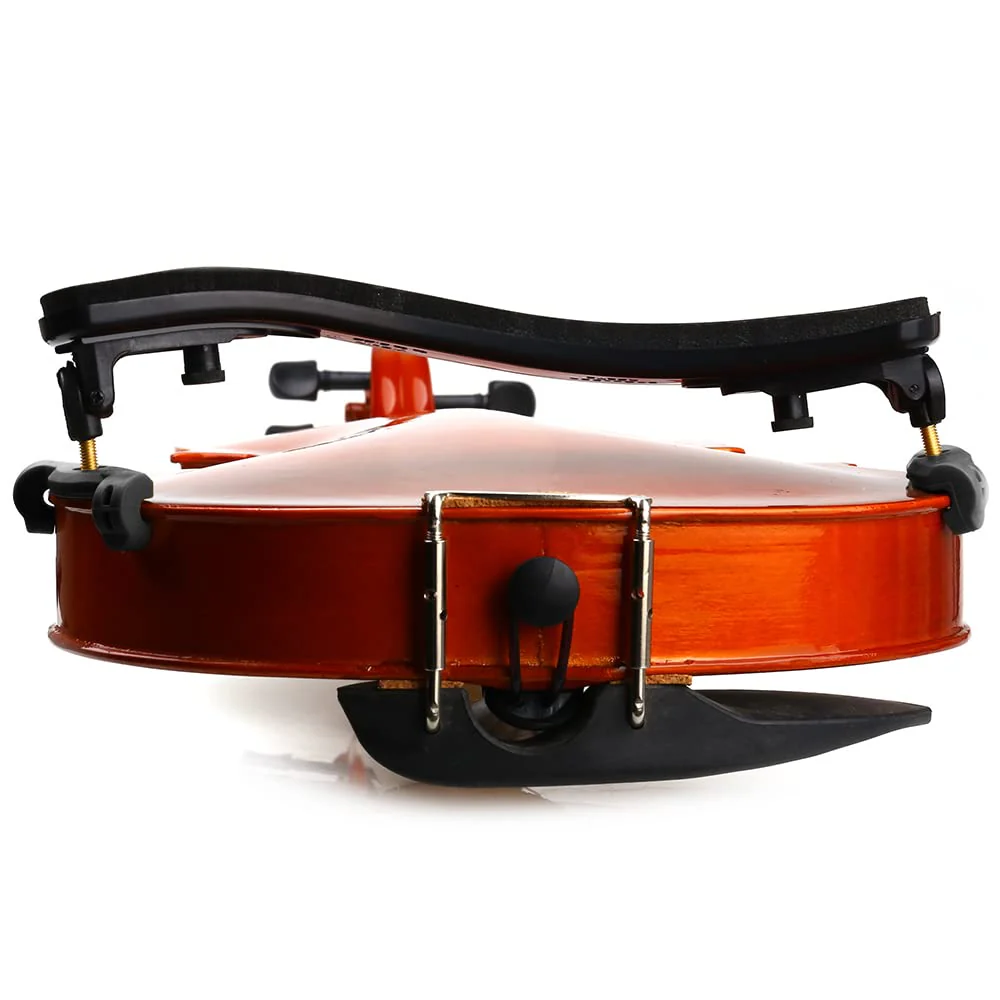 NANYI 4/4 Violin Shoulder Rest Collapsible Adjustable 3/4 Size Violin niversal Type Violin Parts soft Safety Easy to use, High strength sponge (Black) mute and rosin. - Image 7