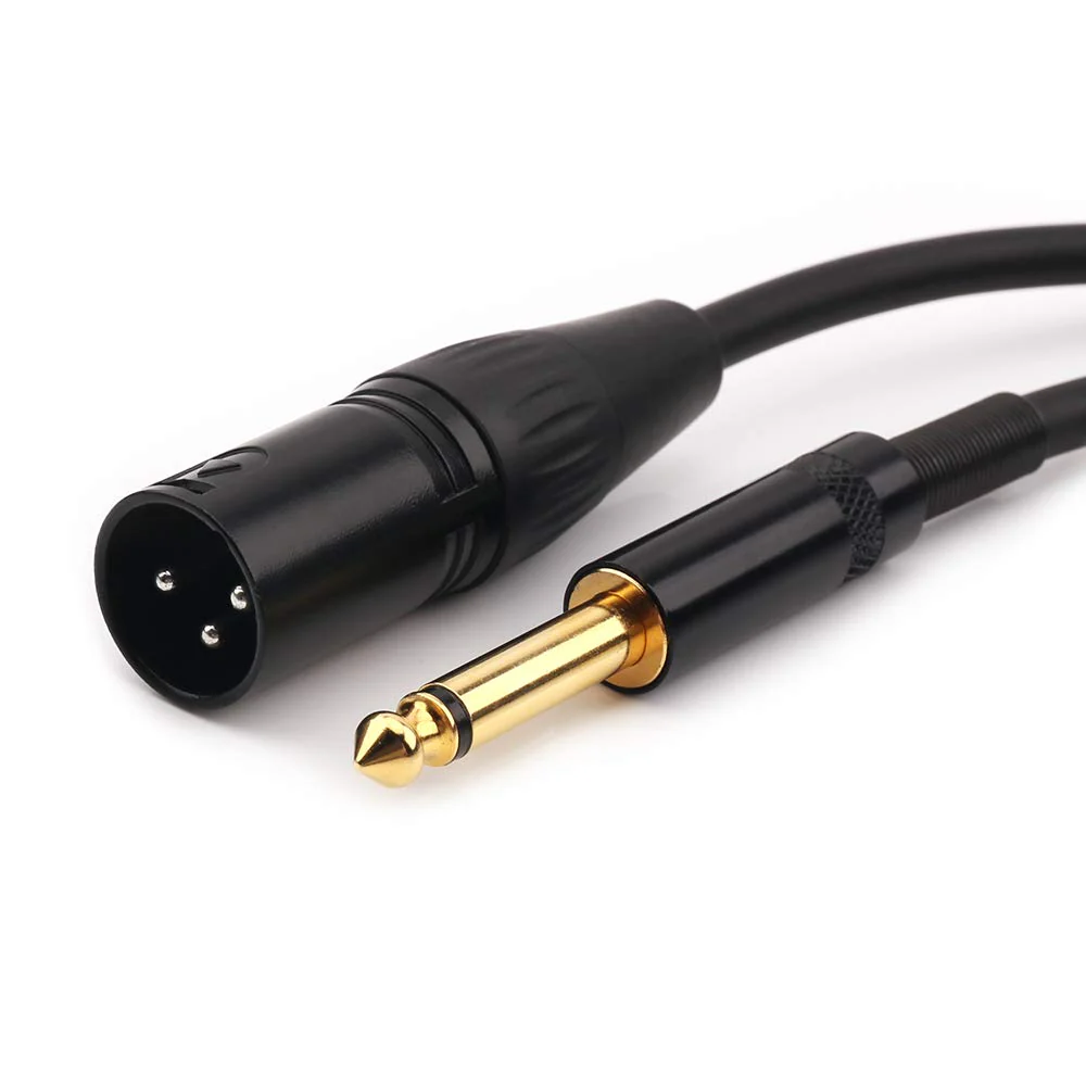 NANYI 6.35mm (1/4 Inch) TS Male to XLR Male Interconnect Audio Microphone Cable, Black/Alloy, Suitable for Microphones, Active Speakers, Stage, DJ, Studio Audio Console, 3M / 10FT XLR-M-10FT - Image 7