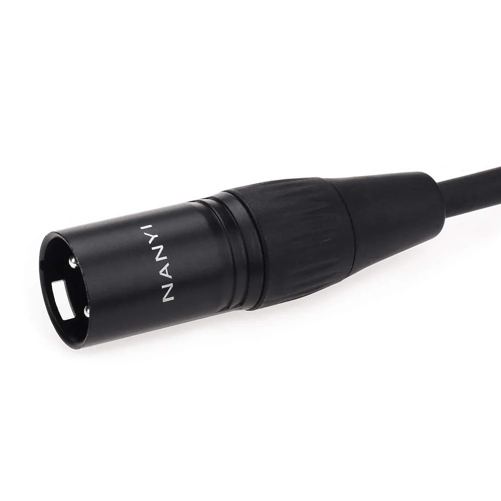 NANYI Microphone Cable 3-pin XLR Male-to-XLR Male Microphone Cable DMX Cable Patch Cord, Oxygen-Free Copper, 10 feet XLR Male To Male-10Feet - Image 4
