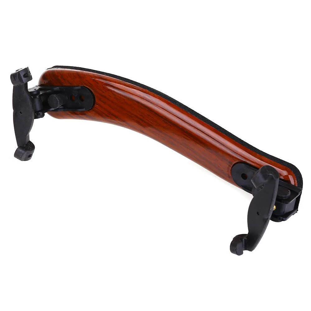 NANYI Violin Shoulder Rest for 4/4 and 3/4 with Collapsible and Height Adjustable Feet, Imitation wood grain. brown - Image 2