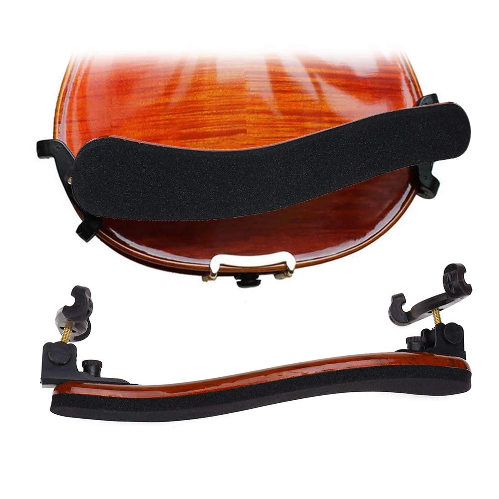 NANYI Violin Shoulder Rest for 4/4 and 3/4 with Collapsible and Height Adjustable Feet, Imitation wood grain. brown - Image 6