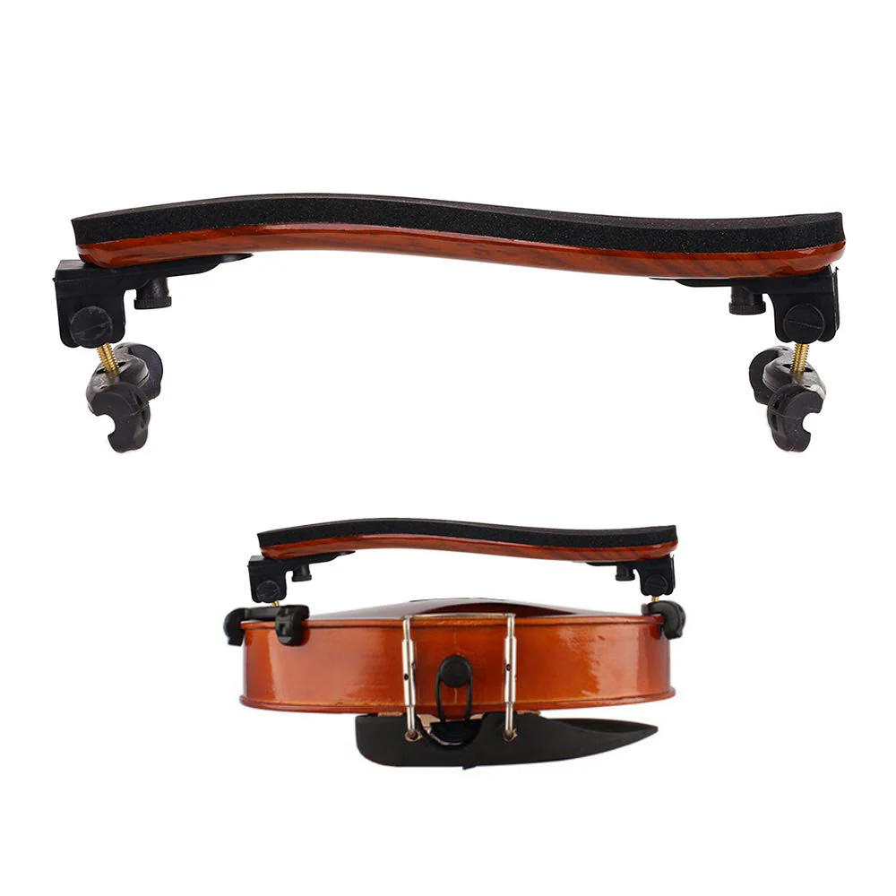 NANYI Violin Shoulder Rest for 4/4 and 3/4 with Collapsible and Height Adjustable Feet, Imitation wood grain. brown - Image 7