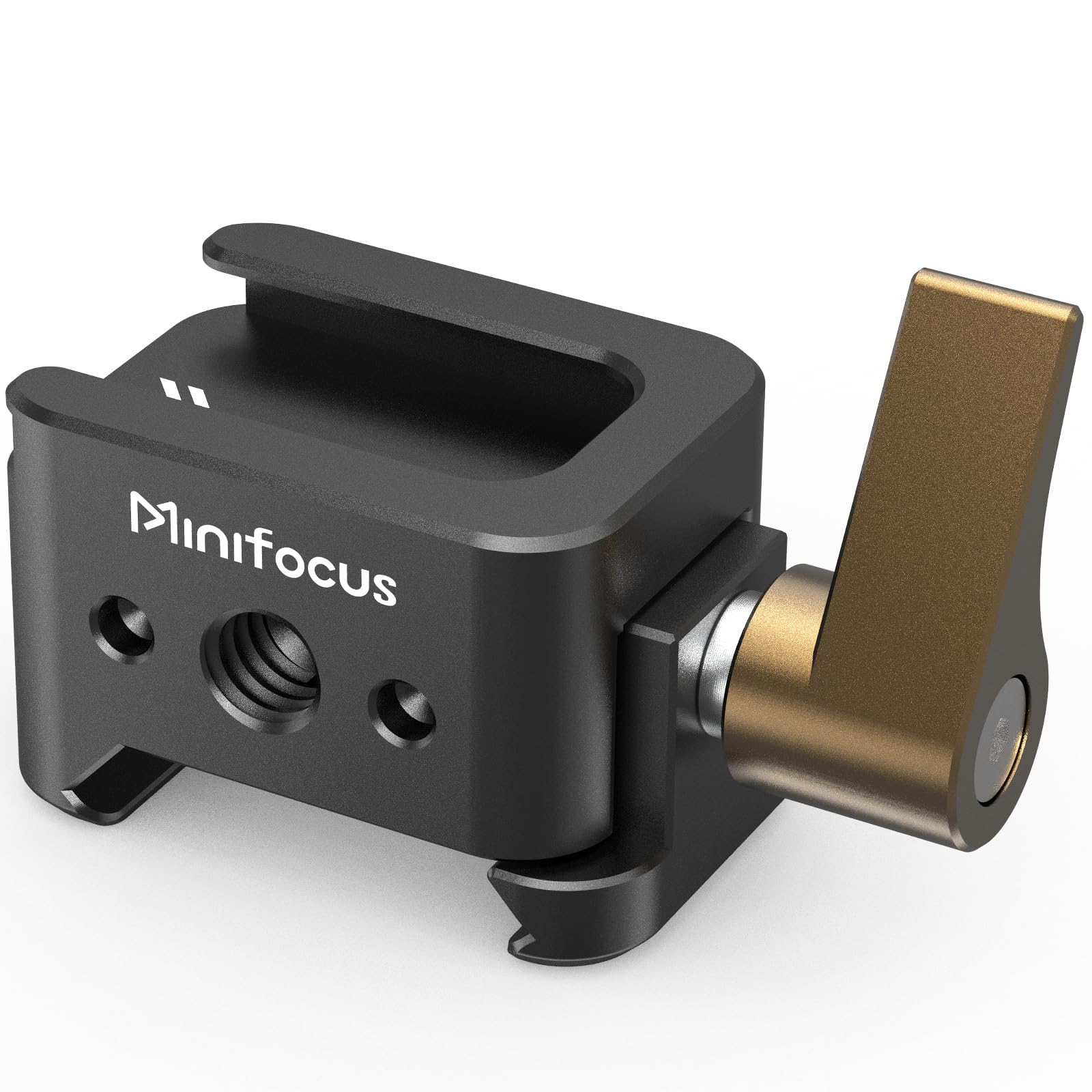 NATO Clamp to Cold Shoe Adapter, Aluminum Alloy Quick Release Rail Lock With 1/4" Threaded ARRI Locating Hole for DJI RS 3 Flash Light Microphone Camera Cage Magic Arm V3505 - Image 9