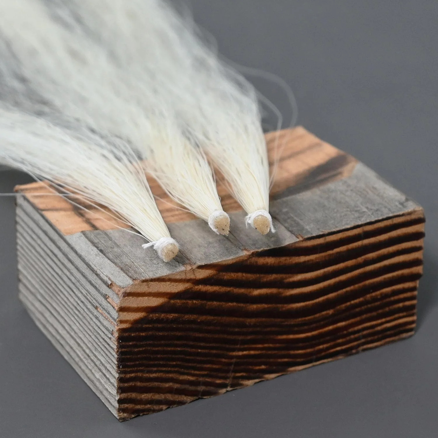 Natural Mongolian Horse Hair for Violin, Viola Bows Unbleached White 29'' Fiddle Bow Hair Replacement kit - Image 4