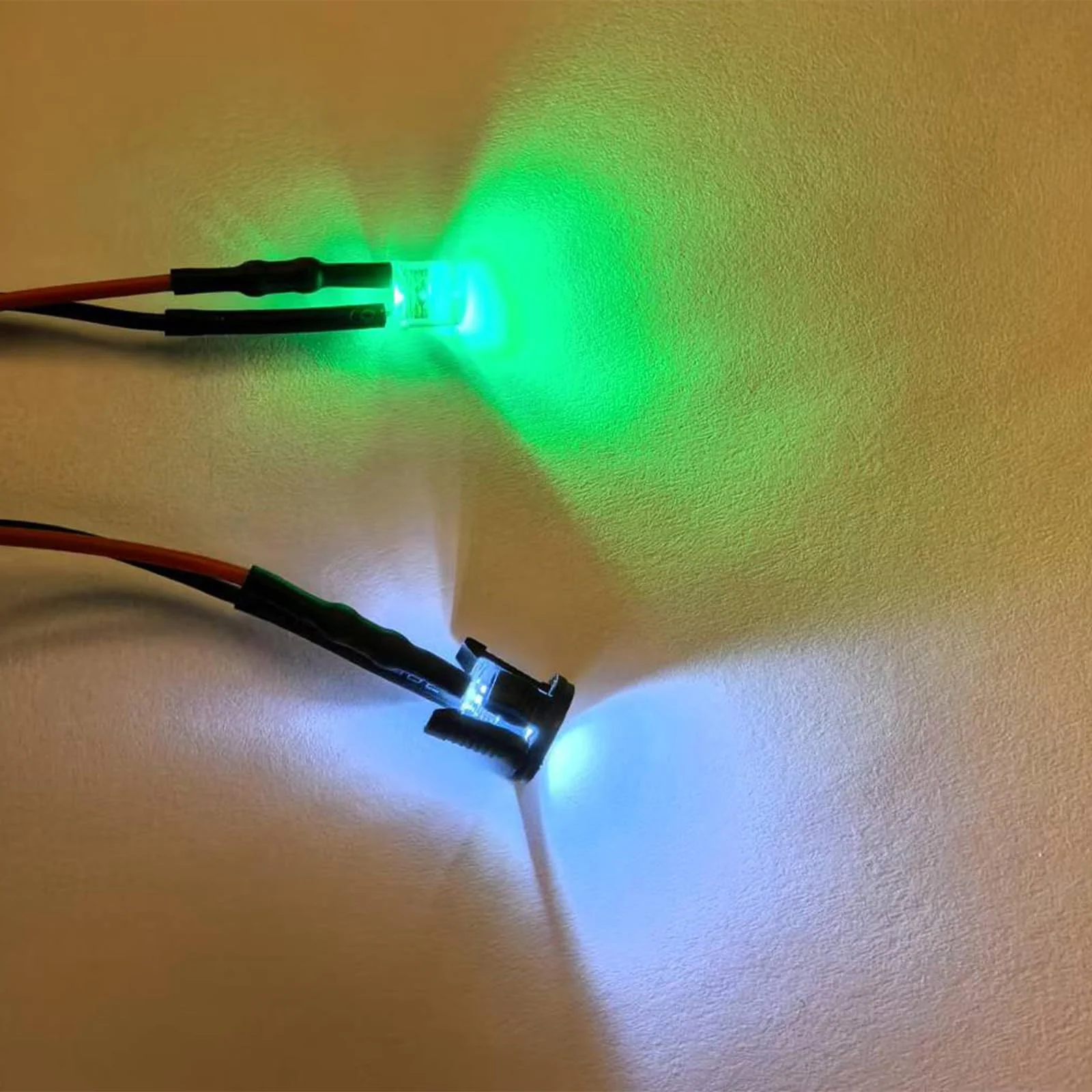 NCTNCX Pack of 100 Pre-Wired LED Diodes Light 12 V 100 Pieces 3 mm LED Mounting Rings Plastic 3 mm LEDs with 20 cm Cable (Red, Yellow, Blue, Green, White, Pack of 20) - Image 7