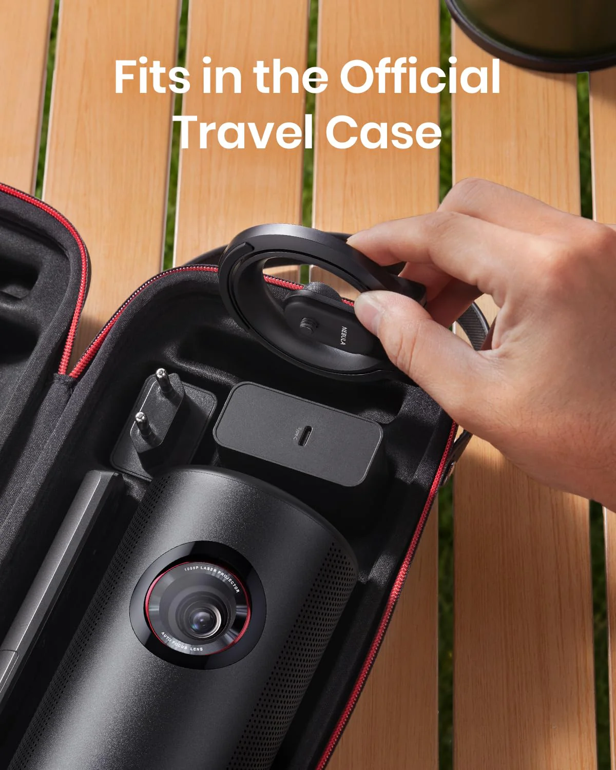 NEBULA Projector Foldable Stand, Ultra-Compact Desktop Stand with Easy Setup and 180-Degree Rotation, for Capsule 3, Capsule 3 Laser, Capsule Air, Fits in Official Travel Case(Only Stand) - Image 7