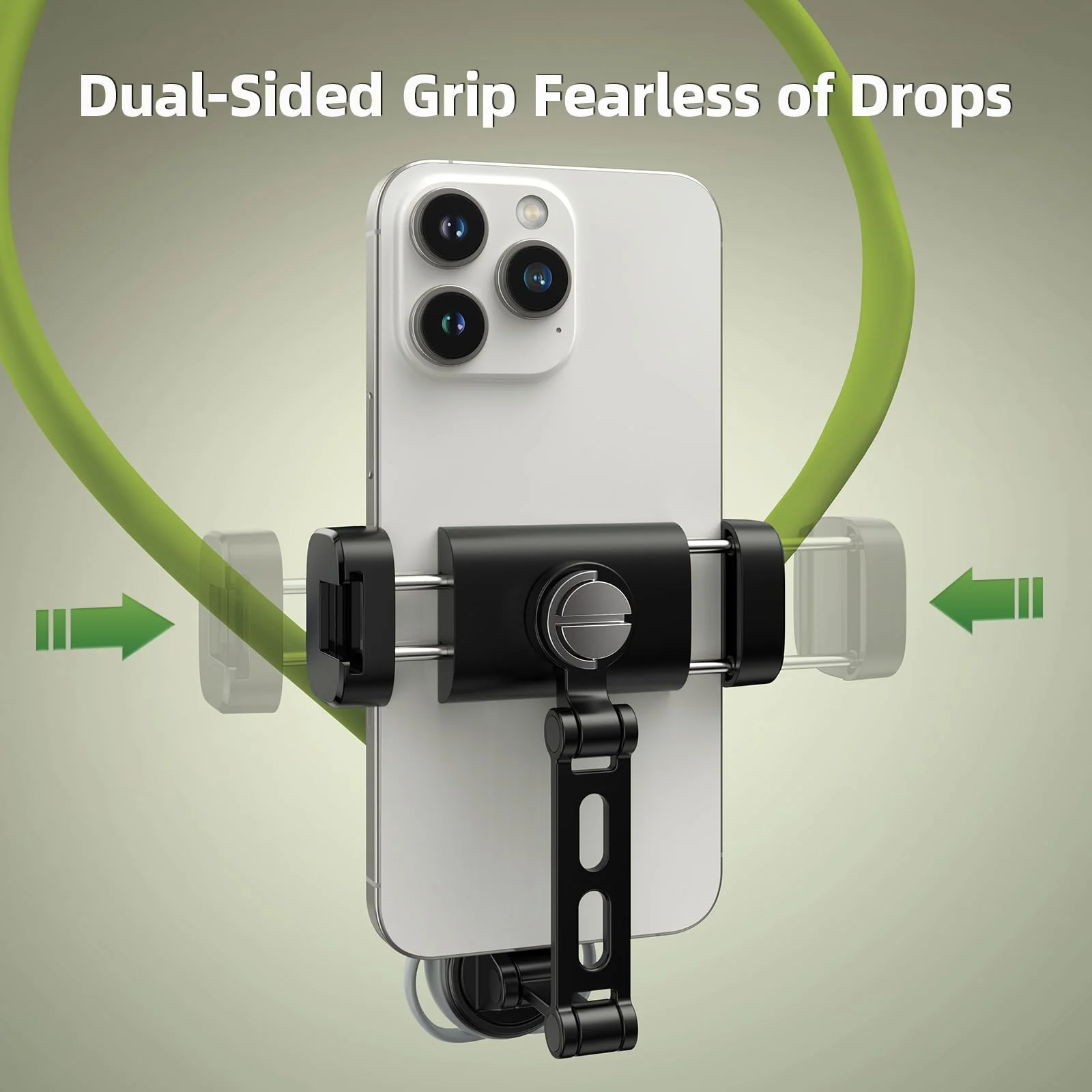 Neck Phone Holder POV/Vlog Neck Mount for Phones with Phone Clip, Hands Free Phone Neck Holder w Chest Strap Neck Selfie Mount Video Recording for iPhone Samsung Google Pixel (Green) Green - Image 7
