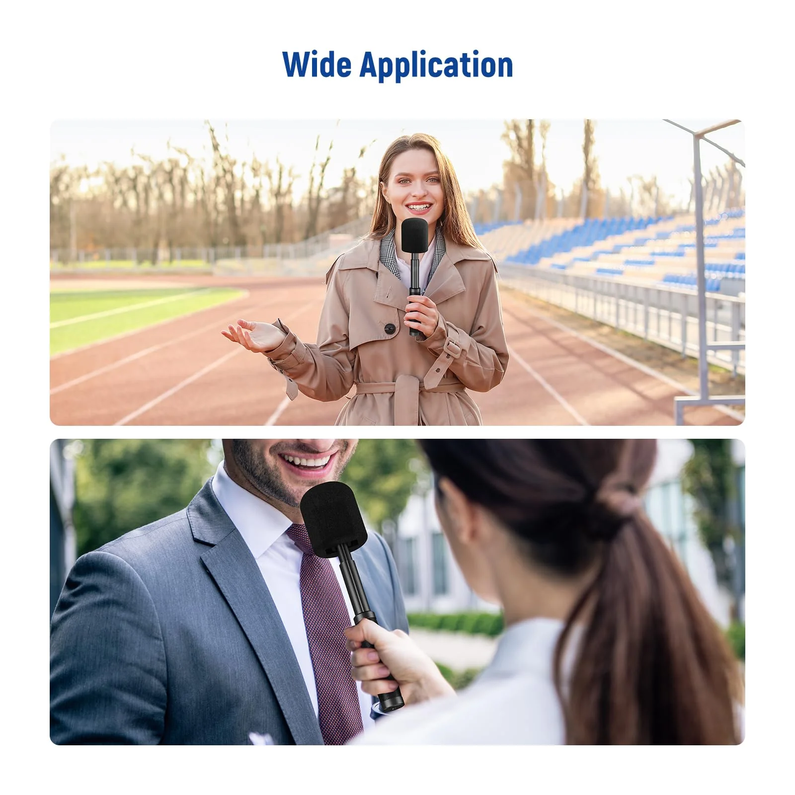 NEEWER 13"/33cm Telescopic Lavalier Microphone Handheld with Anti Off Cold Shoe Foam Windscreen Interview Mic Handle Compatible with Rode Wireless Go II DJI Mic CM31, MS005 MS005(33cm) - Image 7