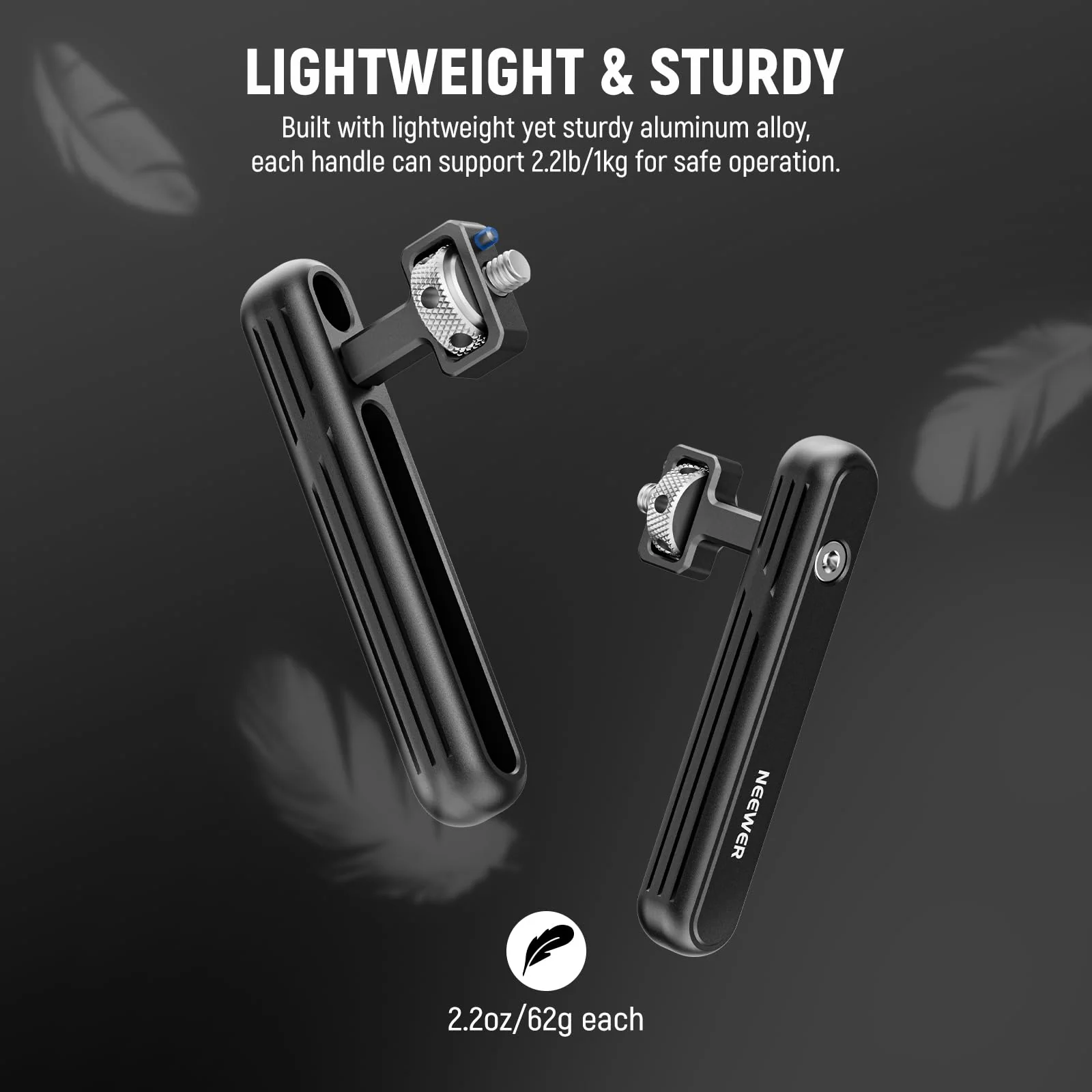NEEWER 2 Pack Rotatable Side Handle/Top Handle Only for iPhone 15 Pro Max Samsung S24 S23 NEEWER Phone Cages, 1/4" Screw & Anti Twist Pin for Phone Stabilizer Video Rig Video Recording Filming, PA027 - Image 7