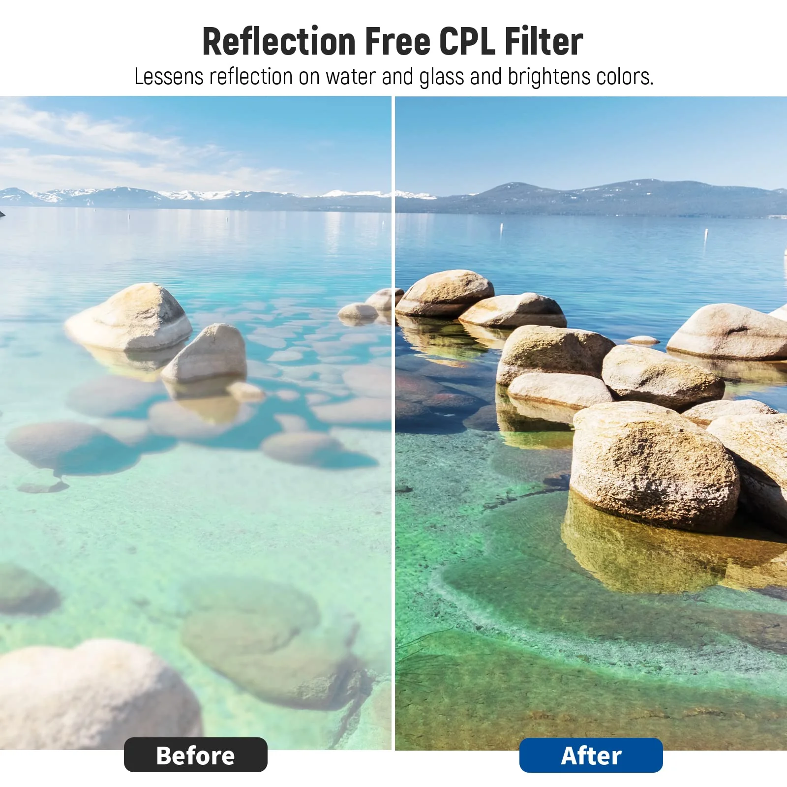 Neewer 49mm ND Lens Filter Kit: UV, CPL(Circular Polarising), FLD, ND2, ND4, ND8, Lens Hood and Lens Cap Compatible with Canon Nikon Sony Panasonic DSLR Cameras UV+CPL+FLD+ND2+ ND4+ND8 - Image 4
