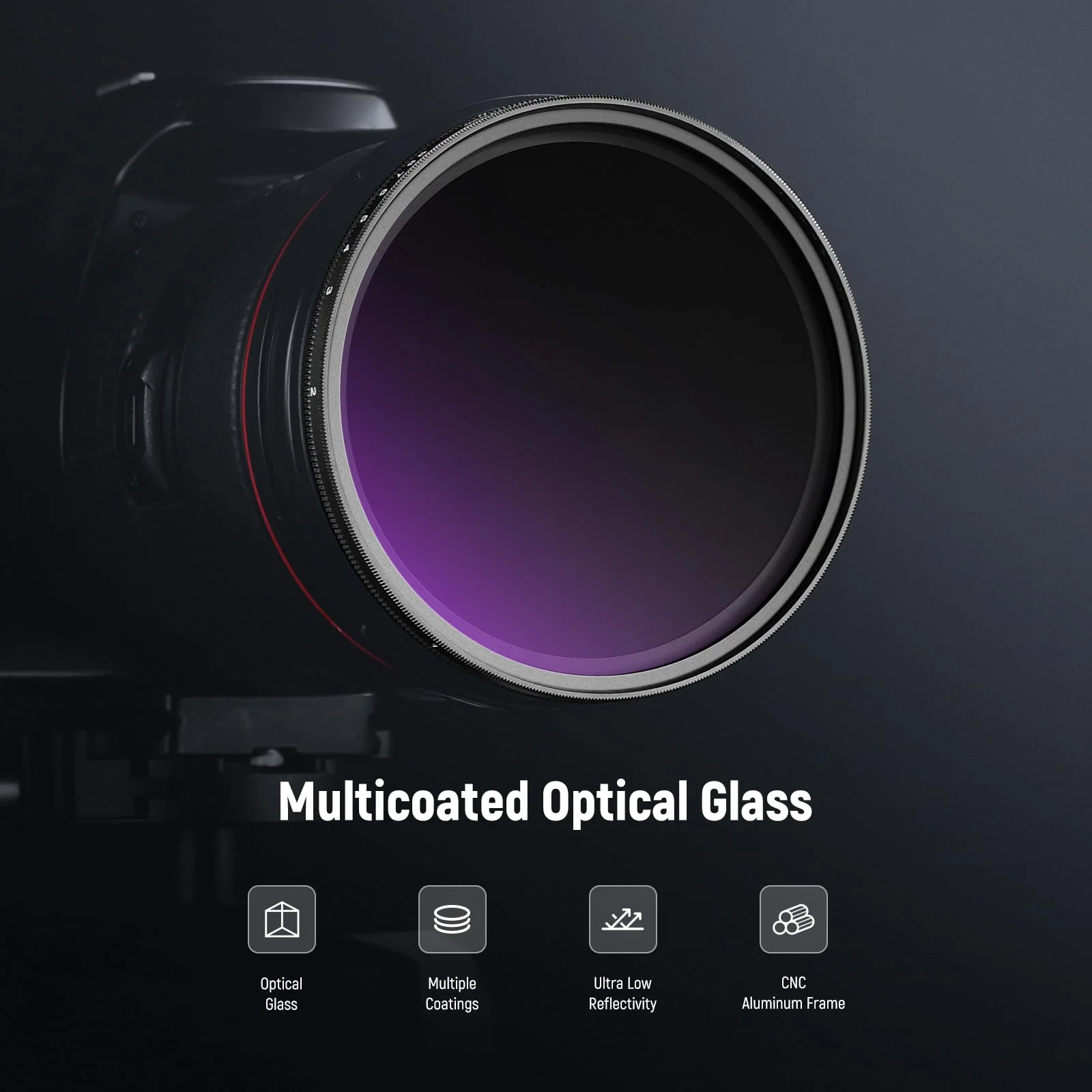 NEEWER 49mm ND2-400 (1-9 Stops) Variable ND Filter with Lens Cap, Lanyard, Cleaning Cloth, Precise Neutral Density Adjustment, Fingerprint & Scratch Resistant Multicoated Optical Glass - Image 4
