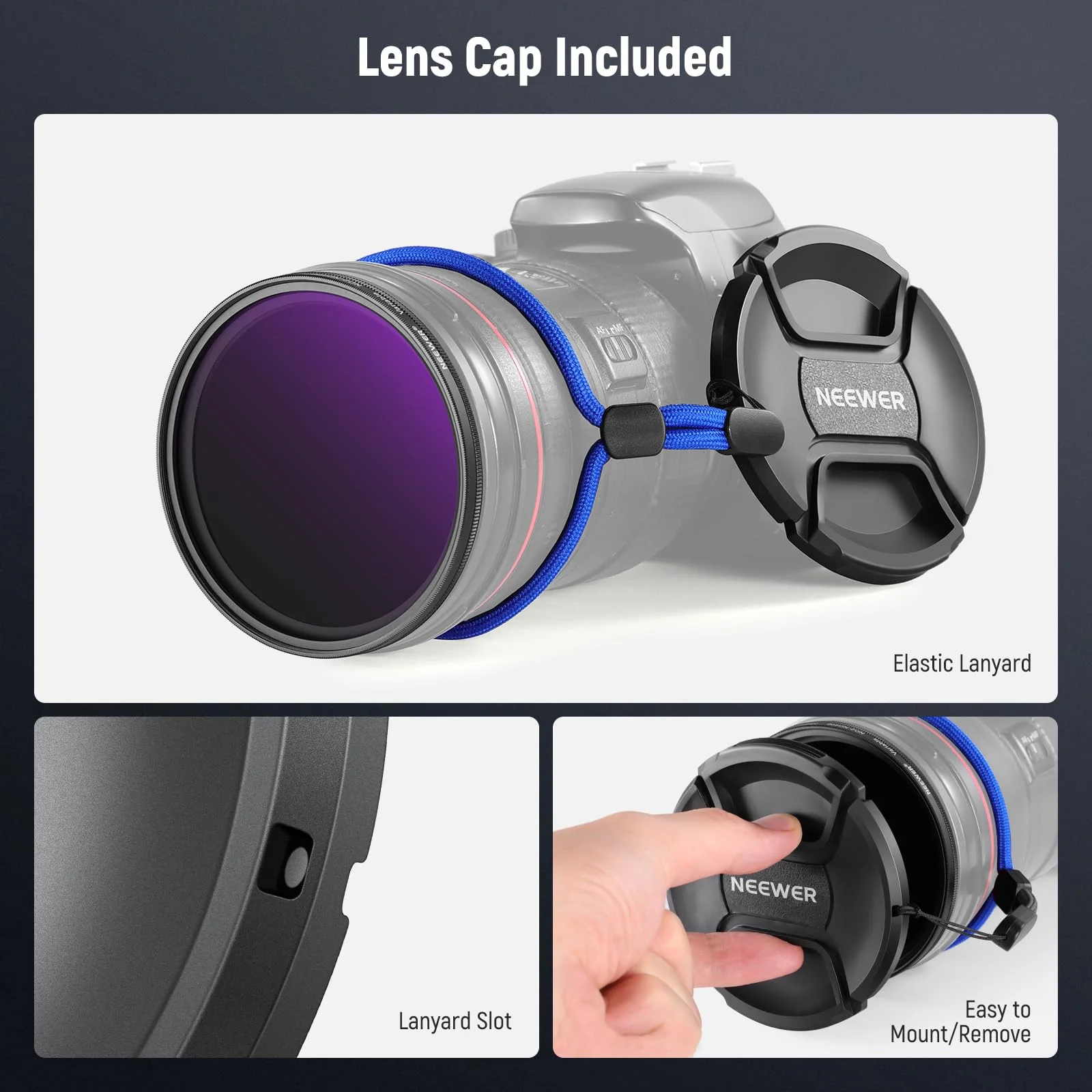 NEEWER 49mm ND2-400 (1-9 Stops) Variable ND Filter with Lens Cap, Lanyard, Cleaning Cloth, Precise Neutral Density Adjustment, Fingerprint & Scratch Resistant Multicoated Optical Glass - Image 7