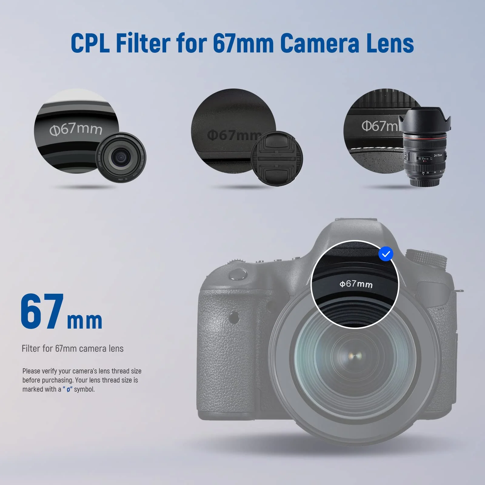 NEEWER 67mm Polarising Filter, CPL Filter with 30 Layers of Multi-Layer Polarising Film, Reduces Glare/Improves Contrast/Ultra Thin/Reduces Reflection/HD Optical Glass - Image 8