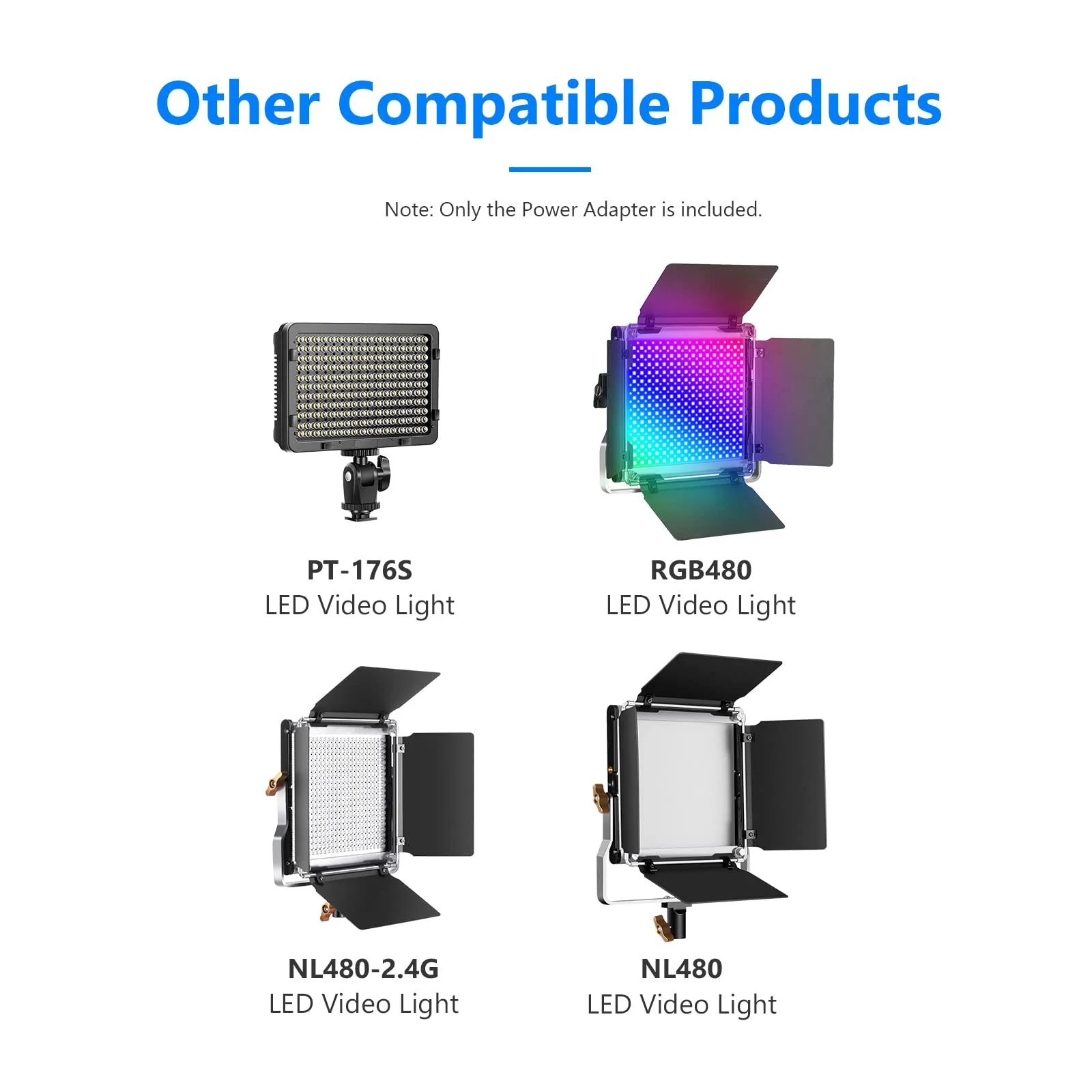 Neewer AC 100-240V to DC 12V 5A 60W Power Supply Adapter with 6.5 feet/2 Meters Power Cable Compatible with 660 960 LED Video Light and Max. 12V 5A 60W Ring Light (US Plug) - Image 7