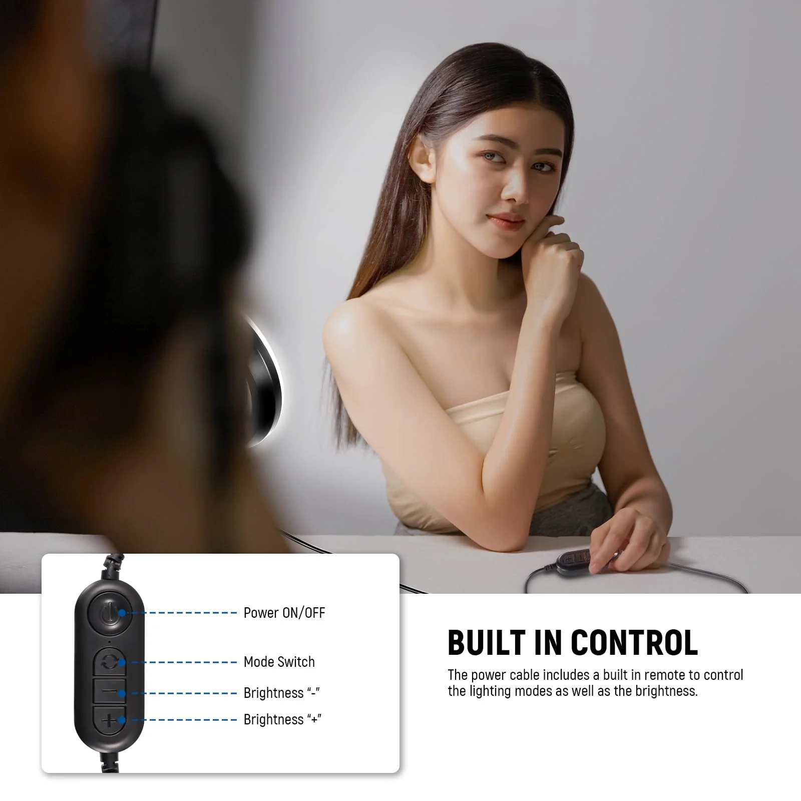 NEEWER Basic 5" Ring Light for Video Conference Lighting, Clip on Light Kit with Desk Tripod for Monitor Laptop Computer Zoom Call Live Streaming Remote Working Learning Video Recording, BR60 - Image 6