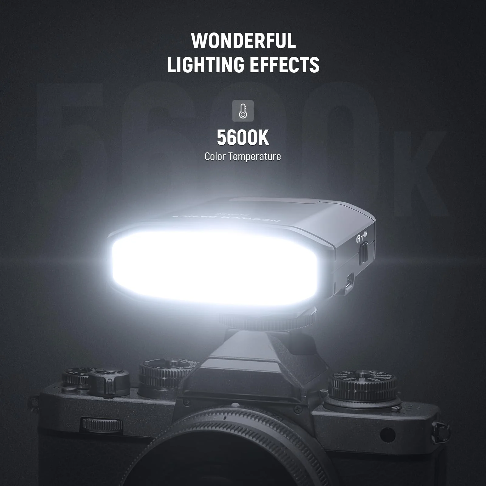 NEEWER Basics 5600K Mini Camera Flash Speedlite GN12, 2000mAh/500 Flashes/0.1-1.8s Recycle, Light Compatible with Canon Fujifilm Sony Nikon Digital Standard Hot Shoe Camera for Studio Photos, Z120 SE - Image 5