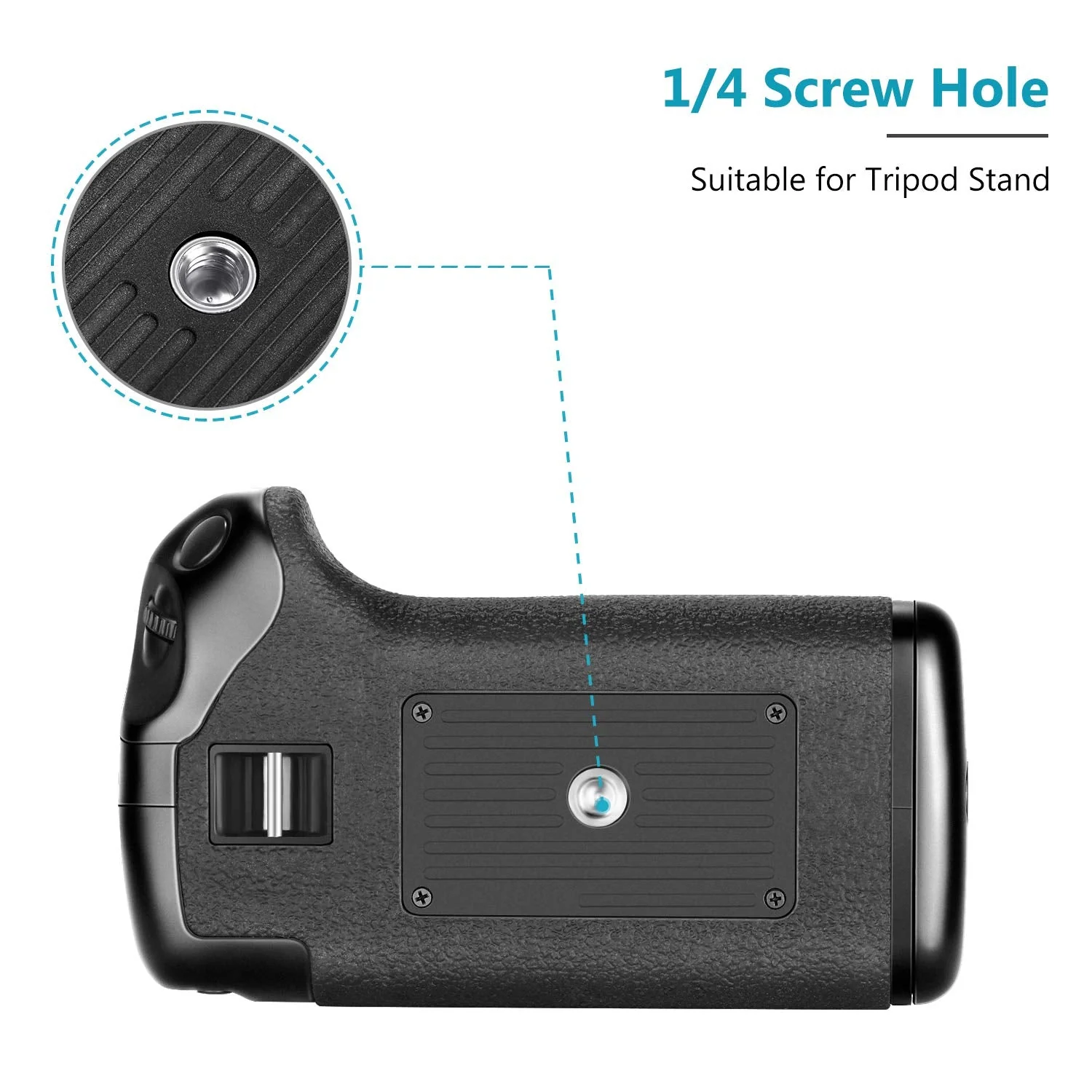 Neewer BG-E8 Replacement Battery Grip for Canon EOS 550D 600D 650D 700D/ Rebel T2i T3i T4i T5i SLR Cameras Standard Packaging - Image 7