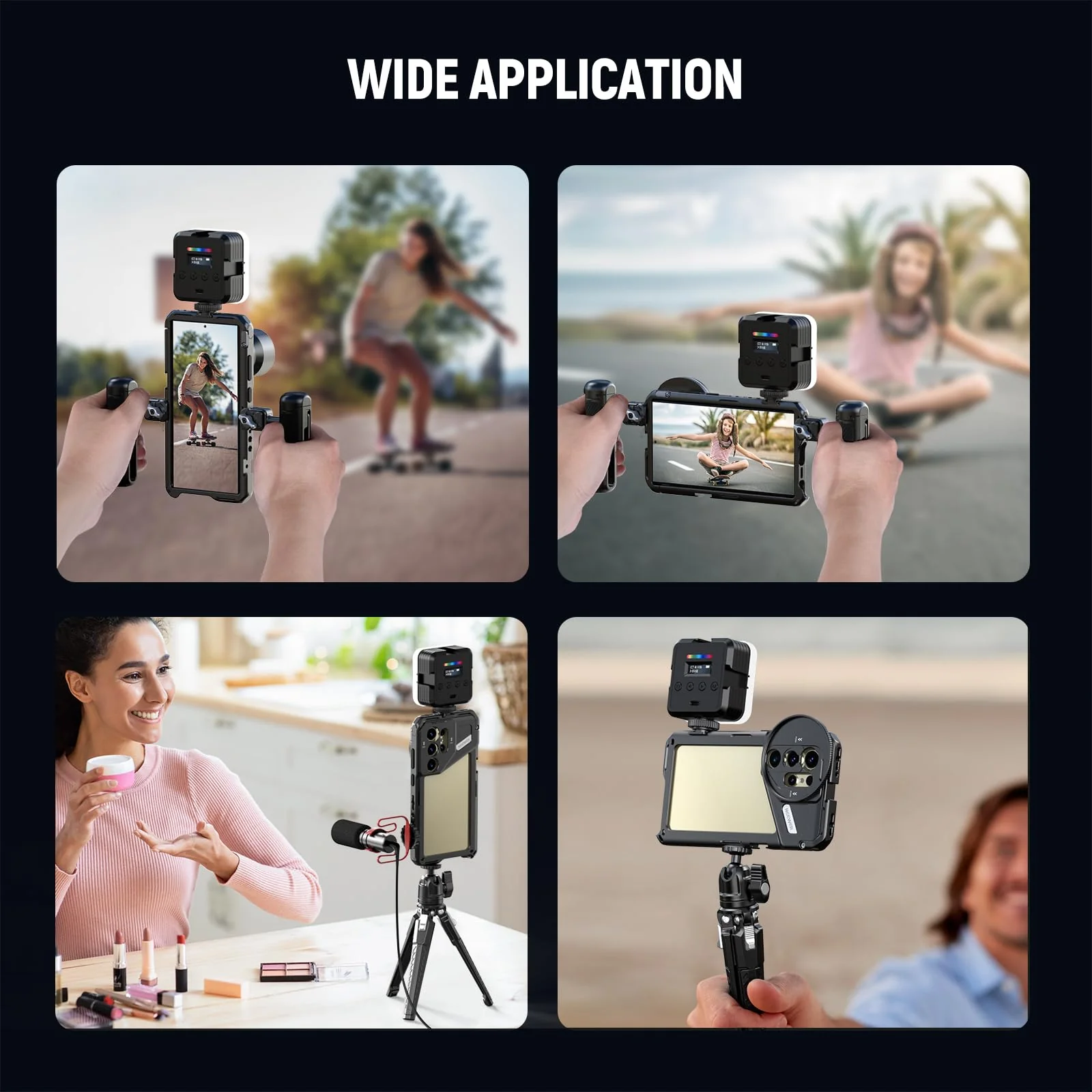 NEEWER S24 Ultra Phone Cage with 67mm Filter Adapter, 17mm Lens Backplate, T Mount Lens Adapter, Smartphone Video Rig Stabilizer Compatible with Samsung Galaxy Moment T Series Lenses, PA042 - Image 9