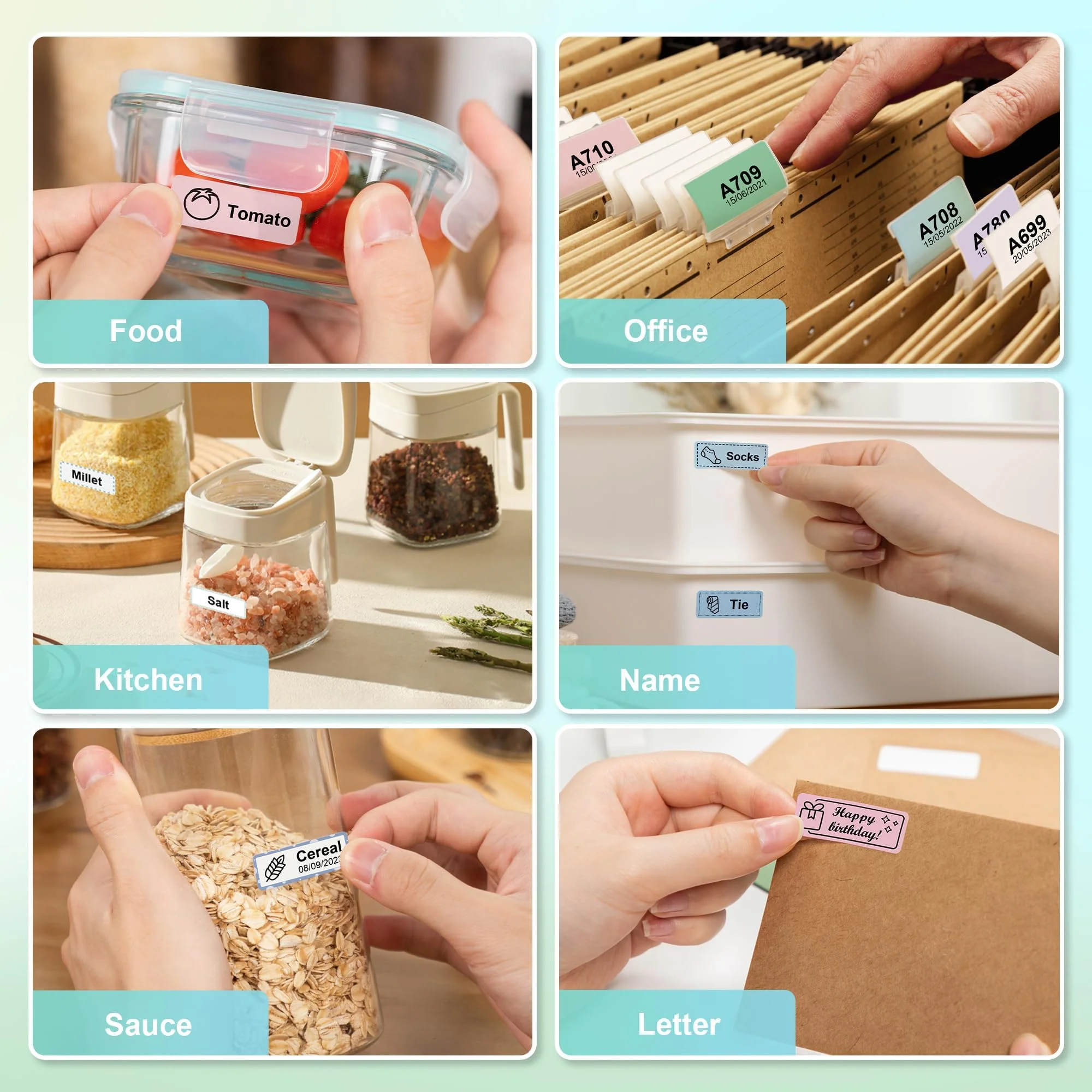 NELKO Genuine P21 Label Maker Tape, Adapted Label Print Paper, 14x40mm (0.55"x1.57"), Standard Laminated Office Labeling Tape Replacement, Multipurpose of P21, 180 Tapes/Roll, 3-Roll, White 0.55"x1.57"(14mmx40mm)-3 Rolls - Image 8