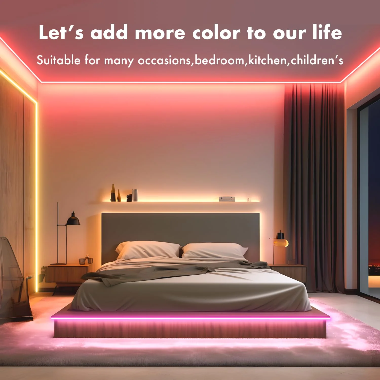 Neon Rope Lights, 16.4FT RGB LED Strip Lights App Control,IR Remote,Music Syncing,Outdoor IP67 Waterproof,Flexible DIY Design for Bedroom,Living,Gaming,Party Decoration - Image 5