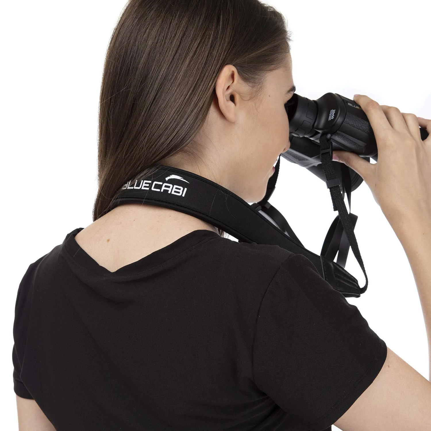 Neoprene Neck Shoulder Strap for Cameras and Binoculars - Comfortable Adjustable Fit for Men and Women with Anti Slip Material - Lightweight Design for Binocular Telescopes, and Rangefinders Black - Image 6