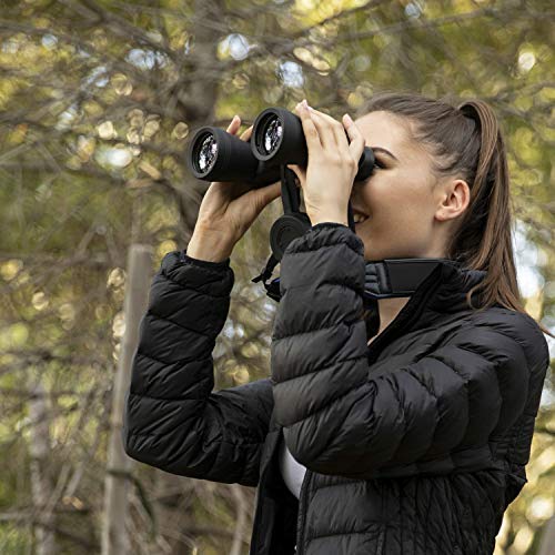 Neoprene Neck Shoulder Strap for Cameras and Binoculars - Comfortable Adjustable Fit for Men and Women with Anti Slip Material - Lightweight Design for Binocular Telescopes, and Rangefinders Black - Image 9