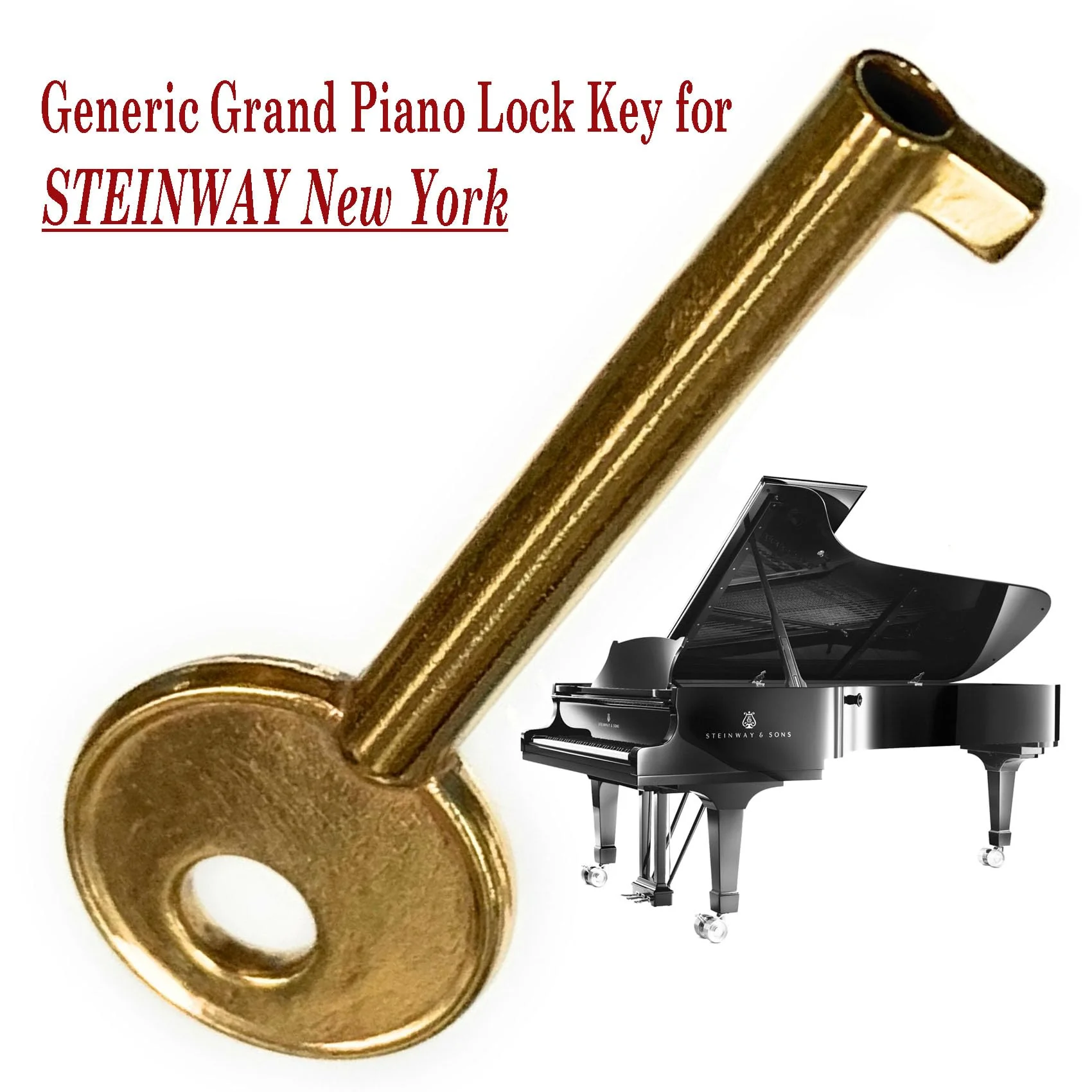 NeoPRO Generic Piano Lock Key (Steinway New York Grand) Steinway New York Grand - Image 2