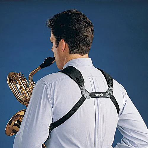Neotech Soft Harness – Padded Shoulder Harness with Adjustable Strap Hook, Swivel Hook for Saxophone, Baritone & Clarinet Strap – (Small - Black) - Made in the USA Junior - Image 3