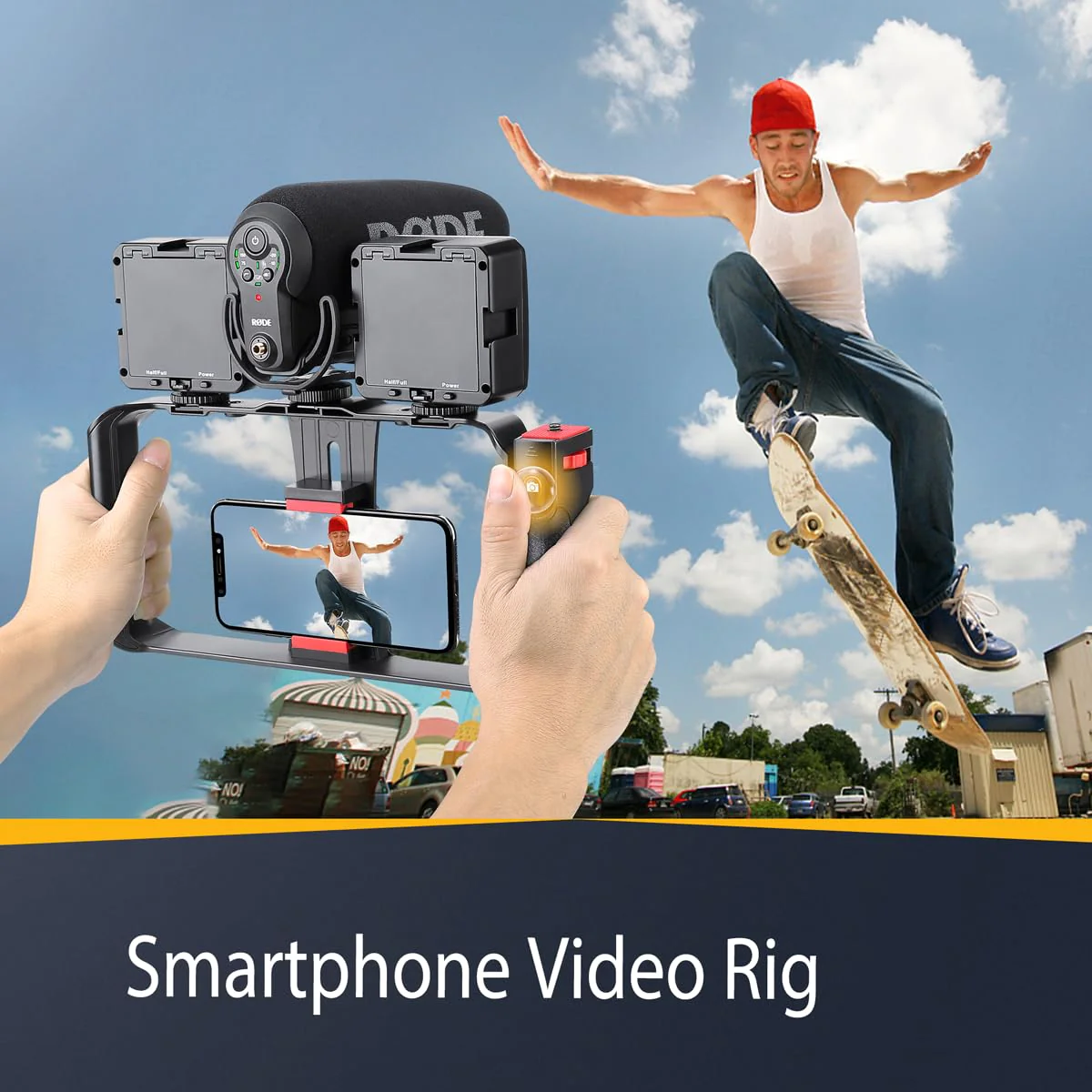 Neotter Handheld Stabilizer with Smartphone Video Rig, Video Action Handhels Rig for All Camera Action Camera Camcorder and Smartphones ﻿ - Image 3