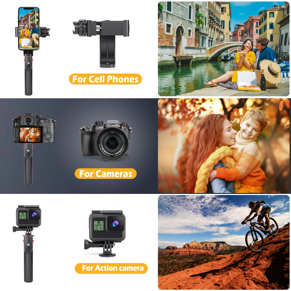Neotter Smartphone Video Rig, Filmmaking Vlogging Cage, Phone Stabilizer Tripod Mount with Wireless Remote Shutter for All iPhone and Android Smartphones - Image 7