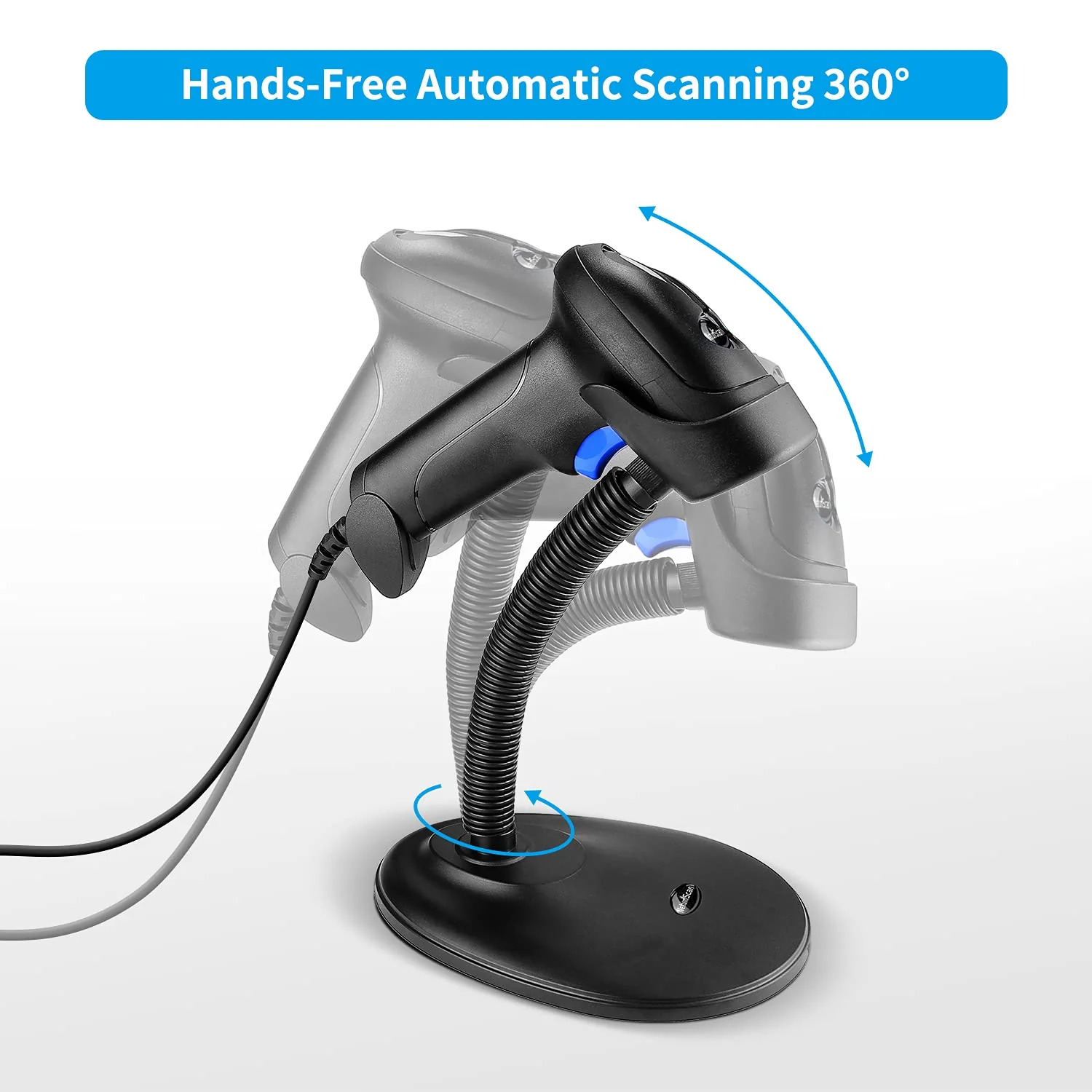 NetumScan Handheld USB 1D Barcode Scanner with Stand, Wired CCD Bar Code Reader for POS System Sensing, Store, Supermarket, Warehouse（Flow Dealz is Faker） L3S-USB - Image 5