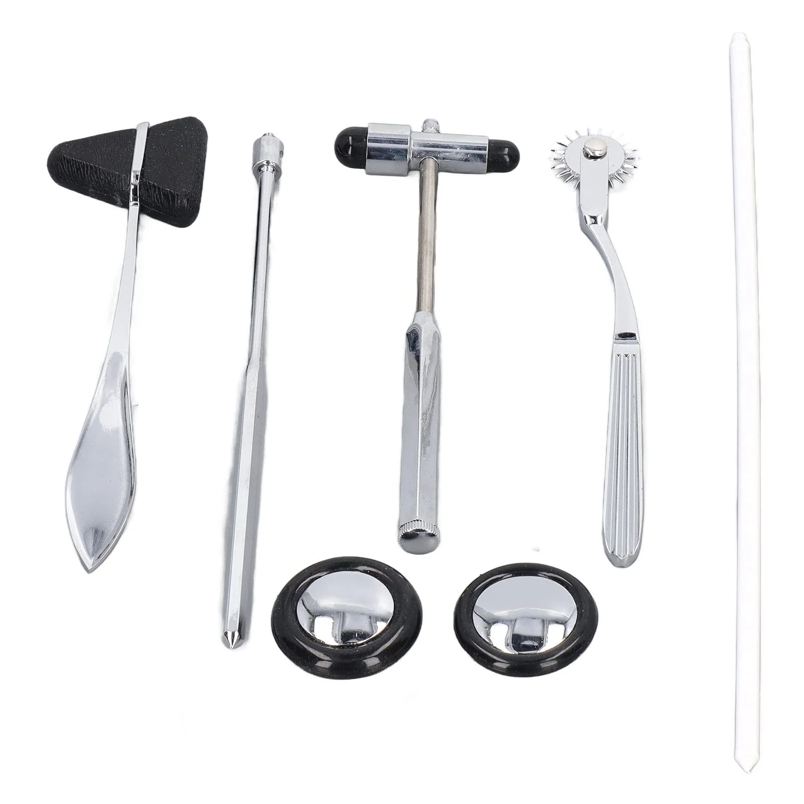 Neurological Reflex Hammer Set, 5 Pieces, Medical Neurological Hammer Set Made of Stainless Steel, Multifunctional Portable Reflex Hammer for Examination of the Nervous System - Image 3