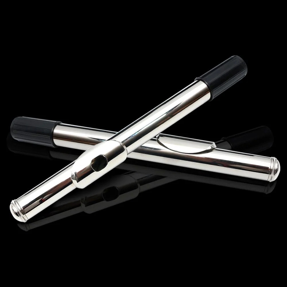 New 16 Hole C key Flute with Gloves Cleaning Rod Case Closed hole Nickel Silver Flute instrument (#silver) #silver - Image 8
