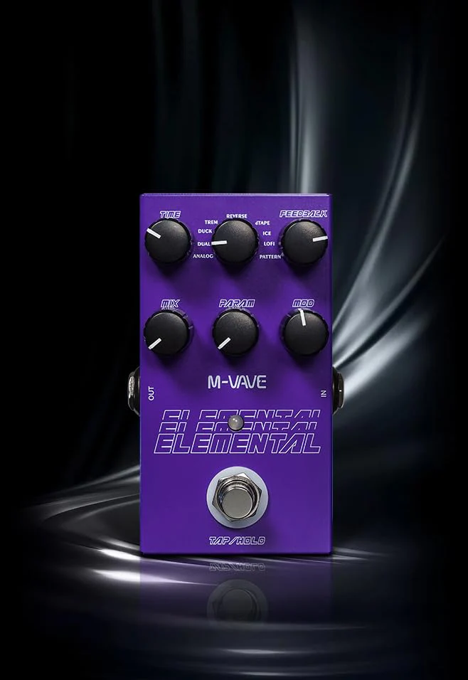 New Elemental Digital Delay Pedal 9 Different Delay Guitar Effects Delay Guitar Pedal Supporr for HOLD Mode and TAP - Image 2
