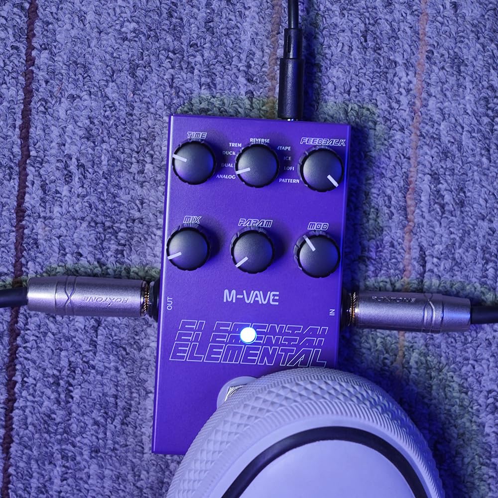 New Elemental Digital Delay Pedal 9 Different Delay Guitar Effects Delay Guitar Pedal Supporr for HOLD Mode and TAP - Image 5