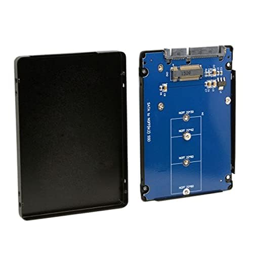 NFHK B+M Key Socket 2 M.2 NGFF (SATA) SSD to 2.5 SATA Adapter Card Adapter with Black Metal Case NGFF B-key to SATA - Image 2