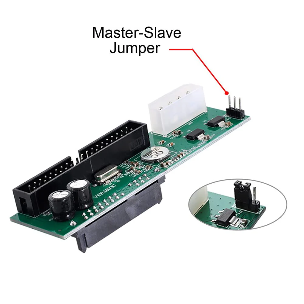 NFHK SATA Disk to IDE/PATA 40Pin Motherboard Converter Adapter PCBA for Desktop & 2.5 3.5" Hard Disk Drive 3.5INCH SATA Disk to IDE Host - Image 6