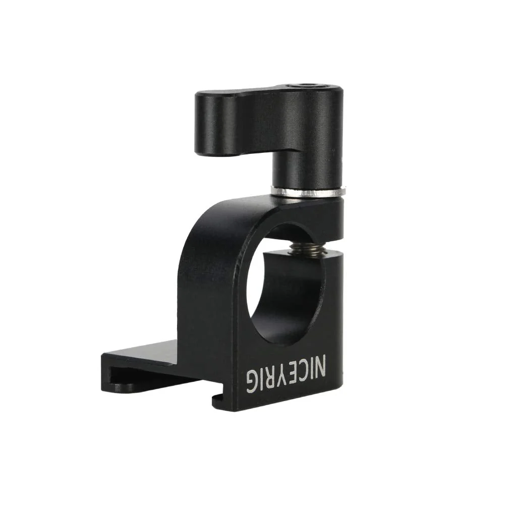 NICEYRIG 15mm Single Rod Clamp to Cold Shoe Adapter, DSLR Camera Rig Rail Block for Monitor Mount LED Light Microphone - 426 - Image 7