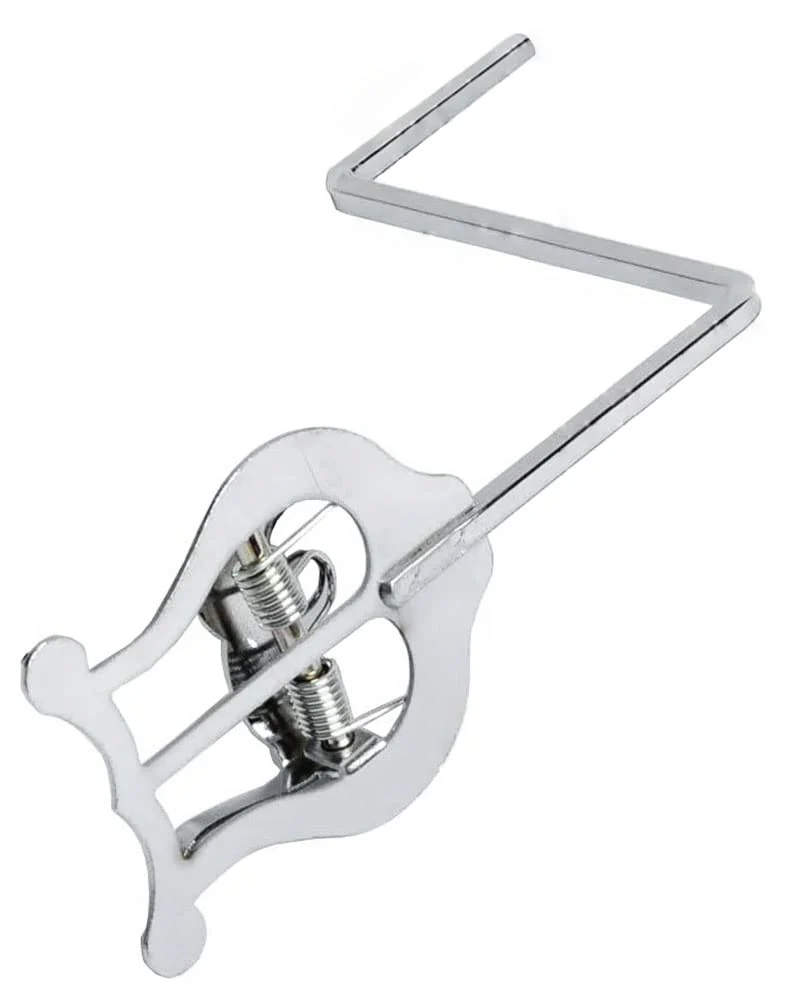 Nickel-Plated Saxophone Marching Lyre Music Sheet Clip for Alto Tenor Saxophone Silver - Image 2