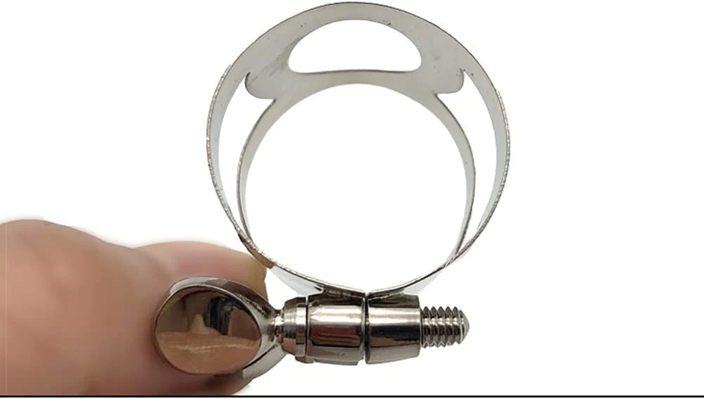 Nickel-plated Silver Clarinet Mouthpiece Ligature with Double Screws Suitable for B Flat Clarinet - Image 2